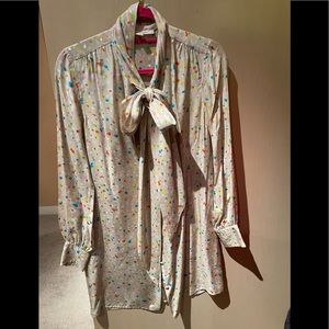 Marc Jacobs Silk shirt dress with bow tie